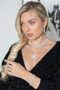 10mm Cuban Curb Necklace With CZ Stones