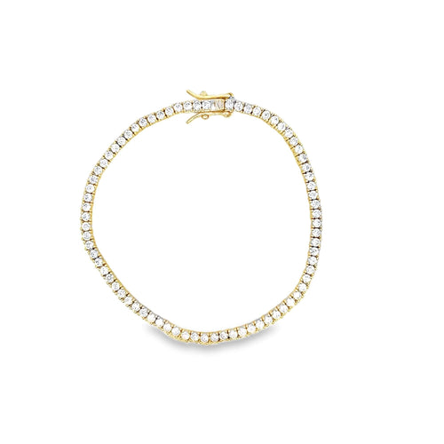 2mm Prong Set Tennis Basket Bracelet