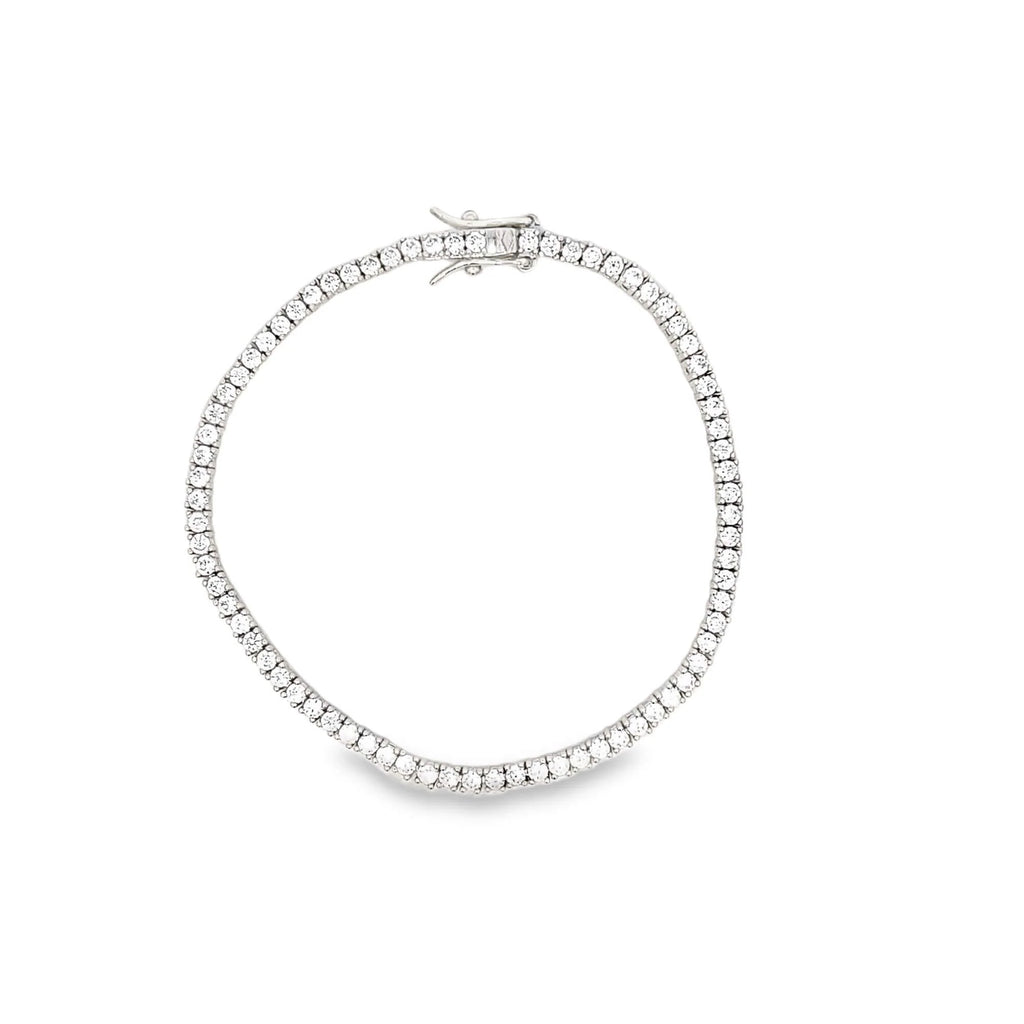 2mm Prong Set Tennis Basket Bracelet