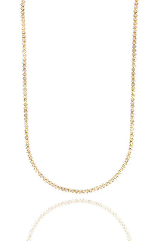 3mm Marquise CZ Tennis Necklace


