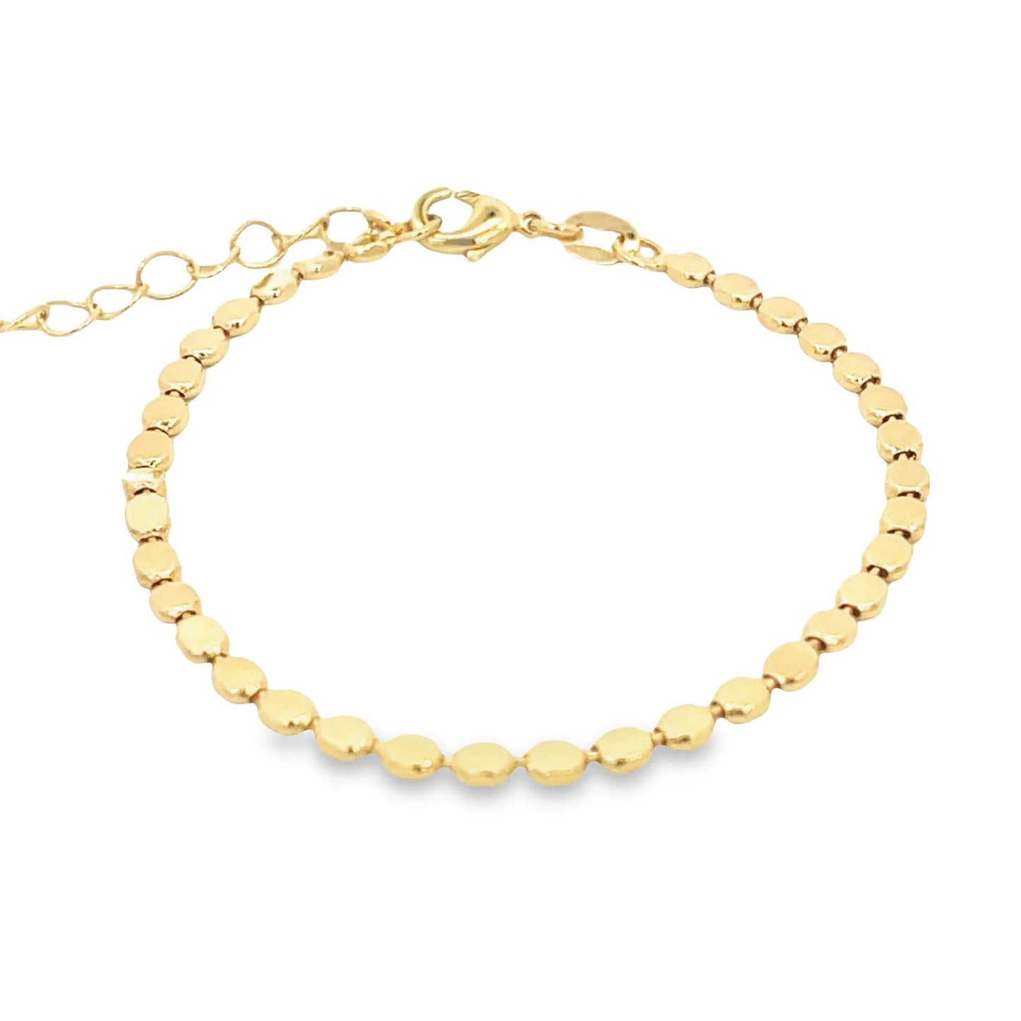 3mm Flat Ball Disc Bracelet