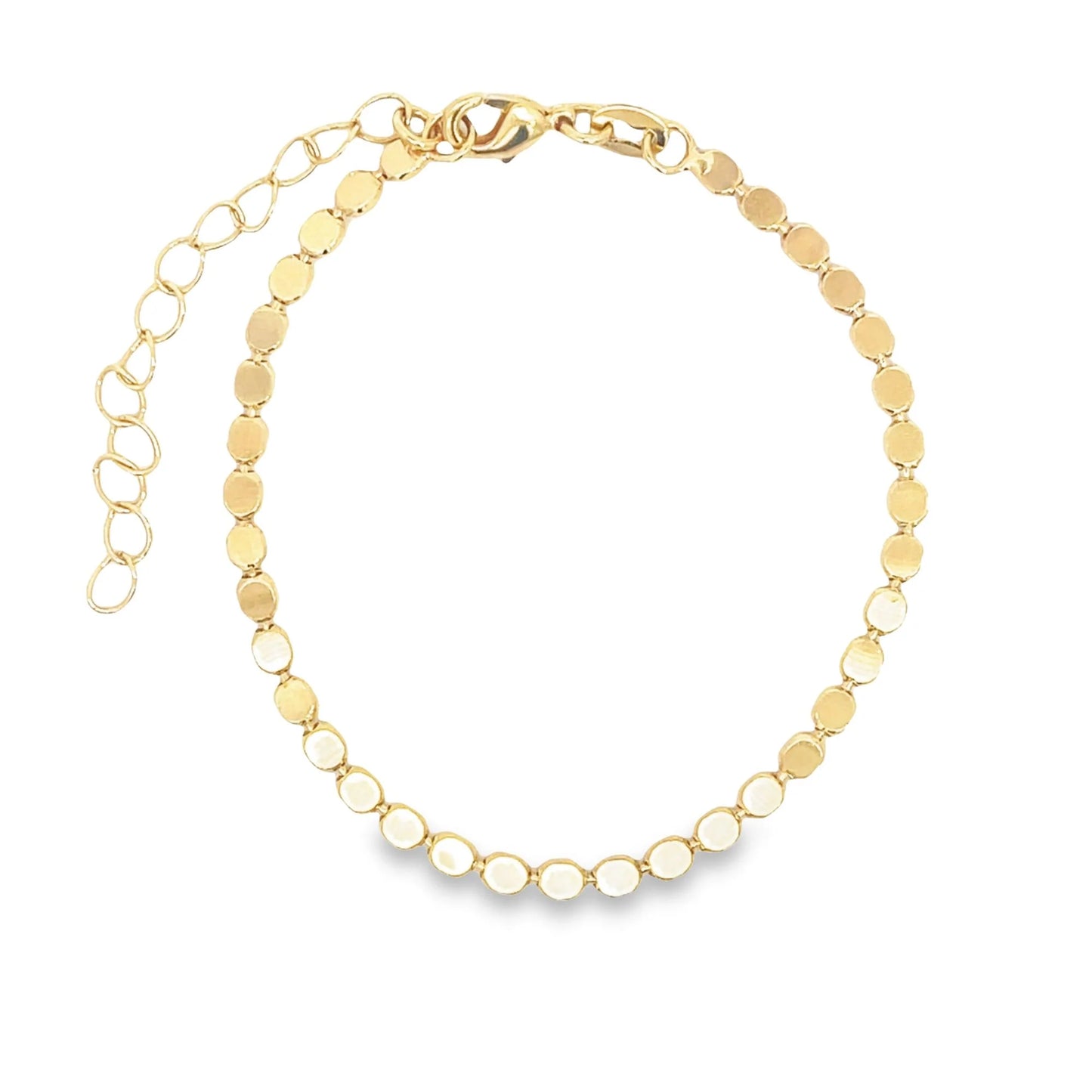 3mm Flat Ball Disc Bracelet