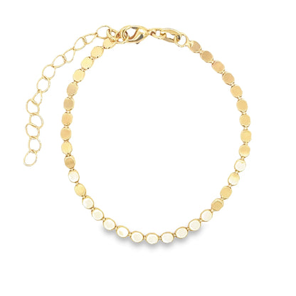 3mm Flat Ball Disc Bracelet