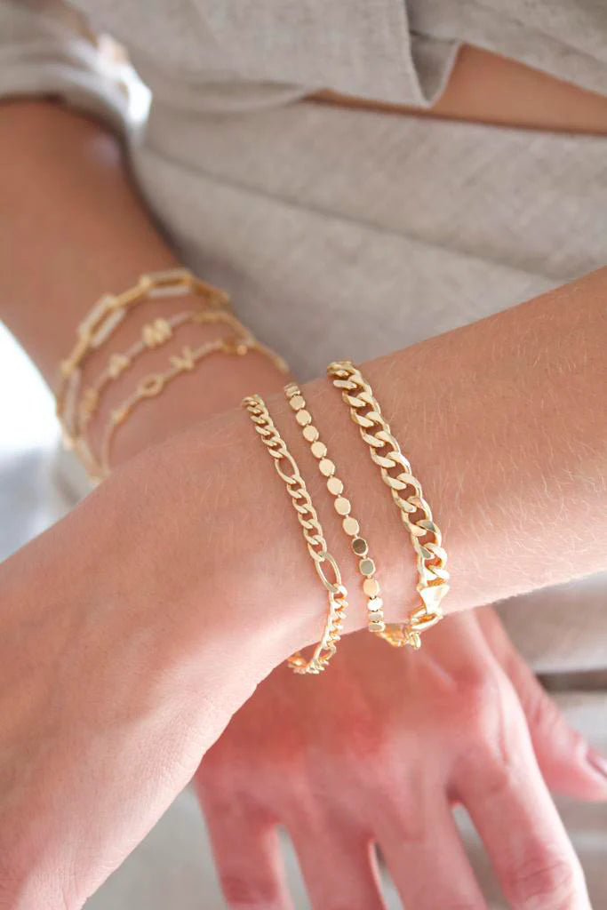 3mm Flat Ball Disc Bracelet