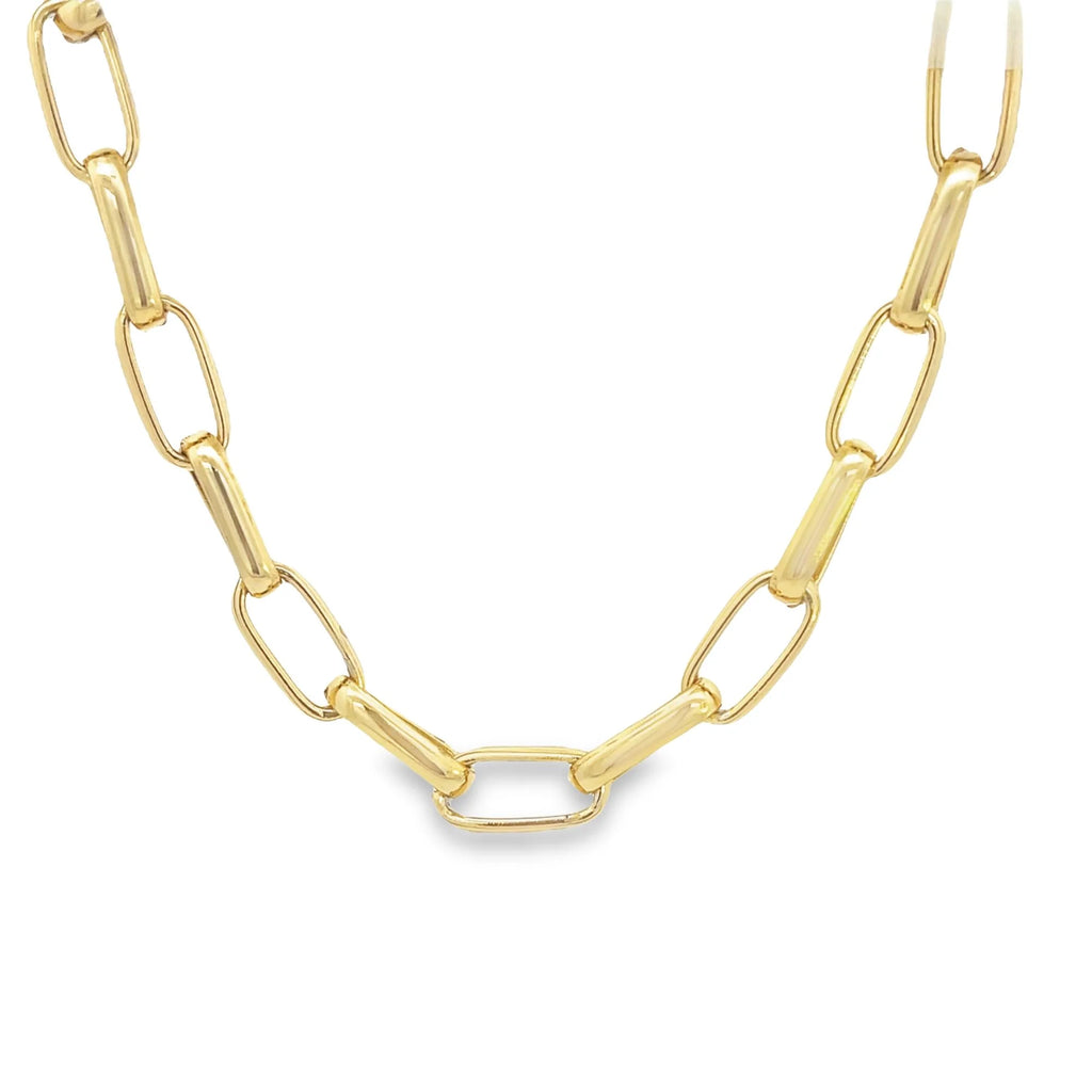 8.5mm Solid Diamond Cut Paper Clip Chain