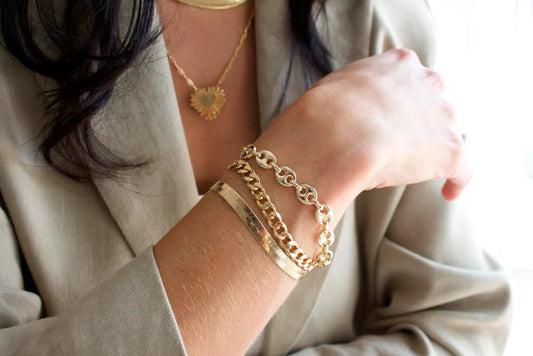 Thick Gucci Link Chain Bracelet