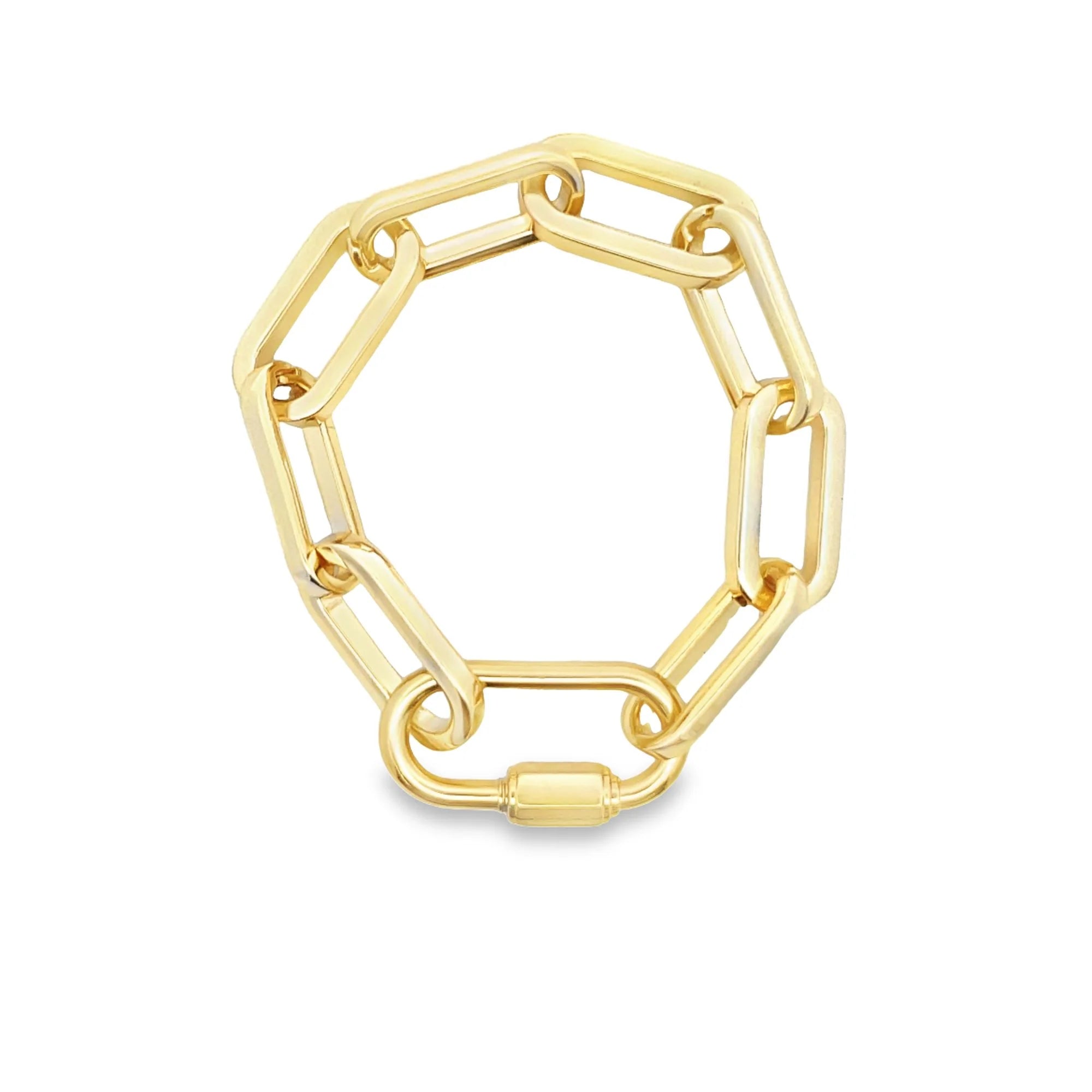 Cable Chunky Large Paperclip Bracelet