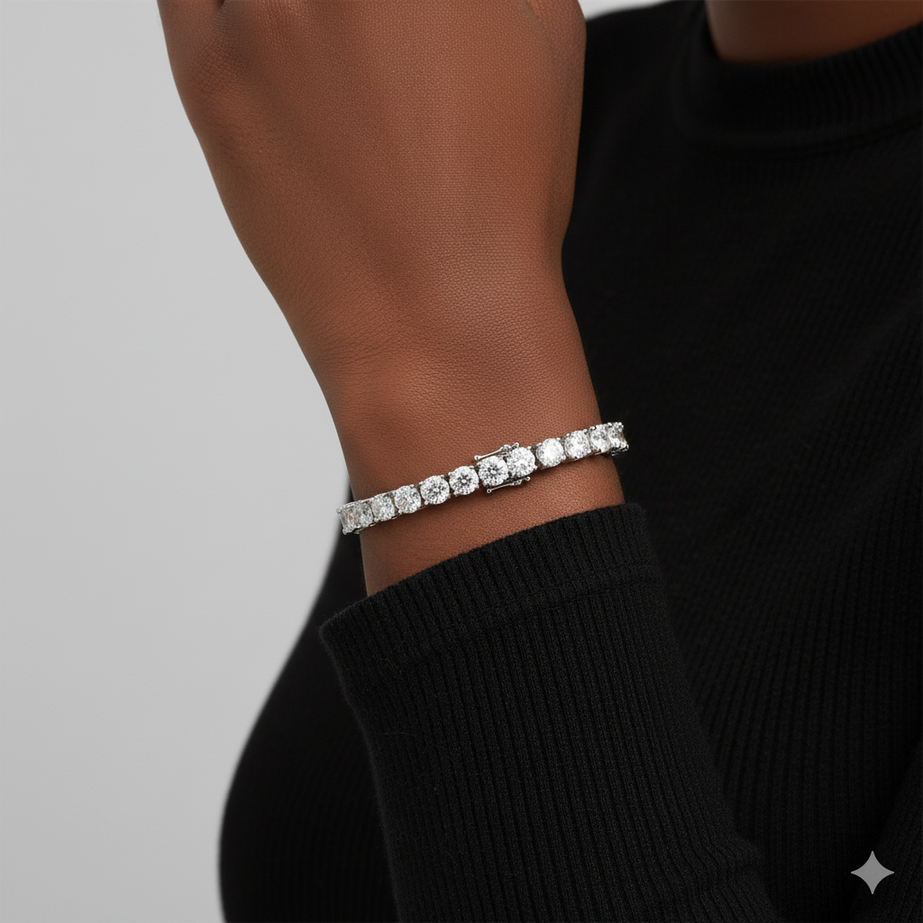 2mm Moissanite Tennis Bracelet – GRA Certified