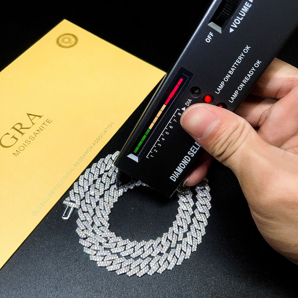 6mm Moissanite Cuban Necklace – GRA Certified