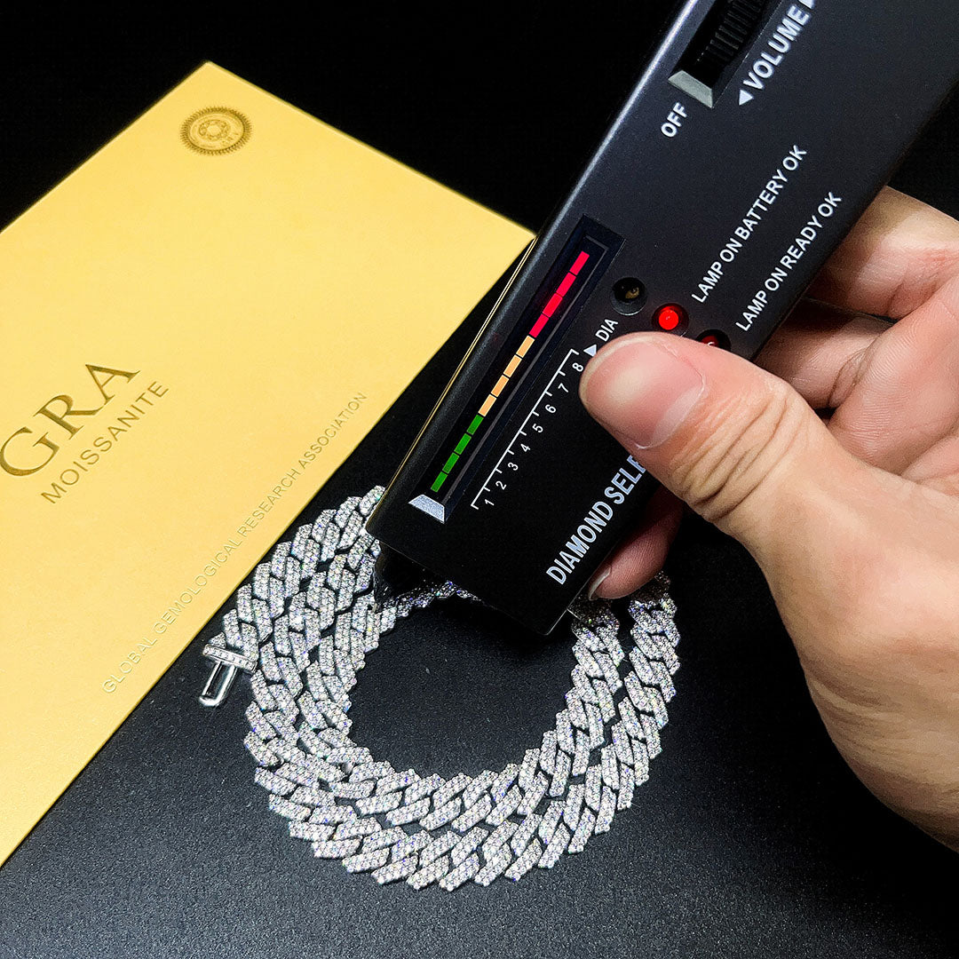 6mm Moissanite Cuban Necklace – GRA Certified