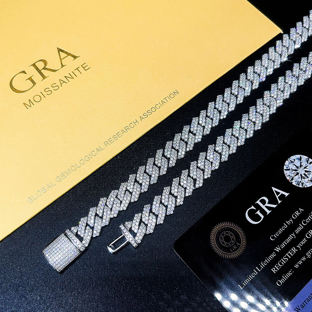 6mm Moissanite Cuban Necklace – GRA Certified