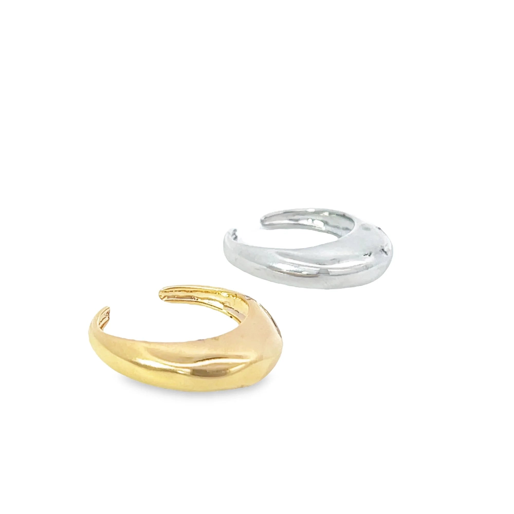 Thin Flat Dome Ring