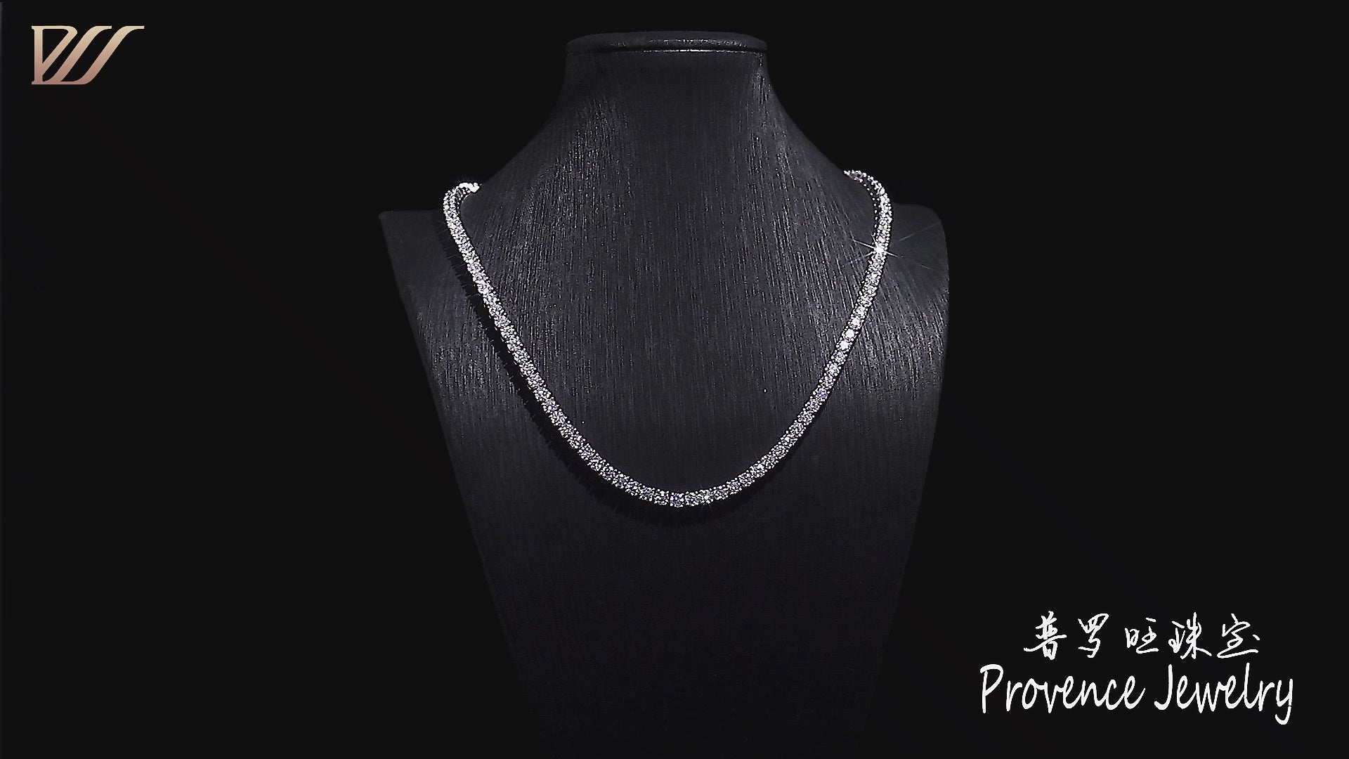 2mm Moissanite Tennis Necklace – GRA Certified